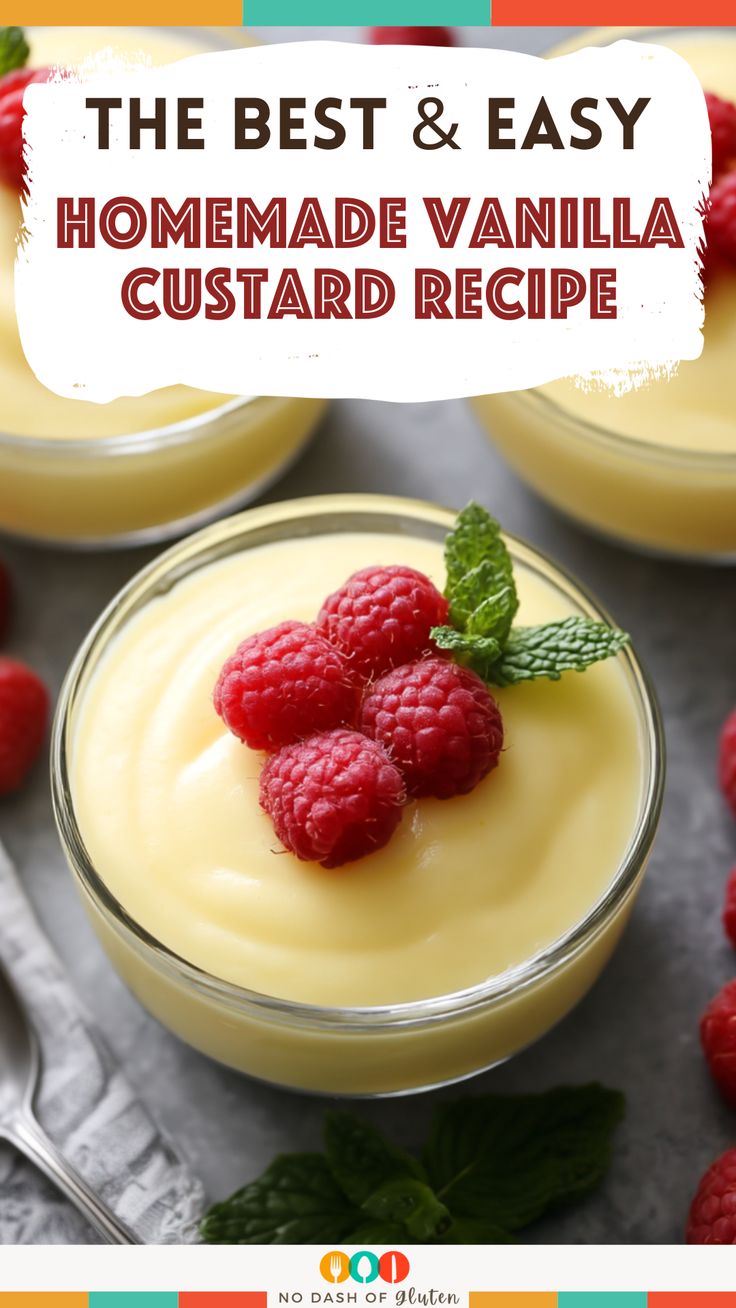 Indulge in Timeless Comfort: Your Ultimate Homemade Vanilla Custard